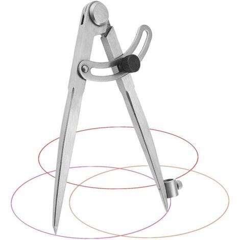 Compas Menuisier 20 cm Compas Menuisier Professionnel en Acier au carbone Compas Grand Diamètre pour Cercles de Dessin, Menuiserie, Travail Du Métal et Travail Du Cuir (1/5)