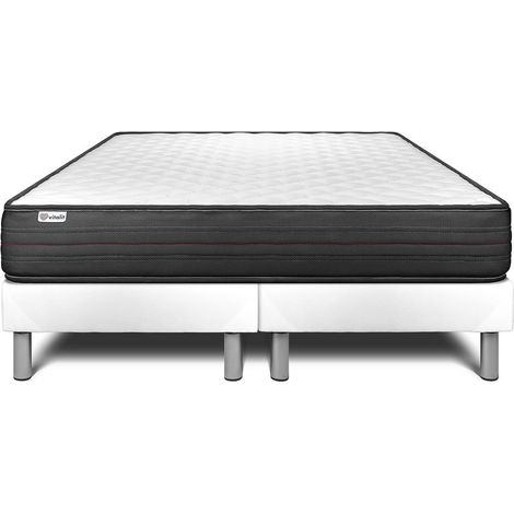 Matratzen- und Lattenrost-Set 2x80x200 cm - Vitalpower