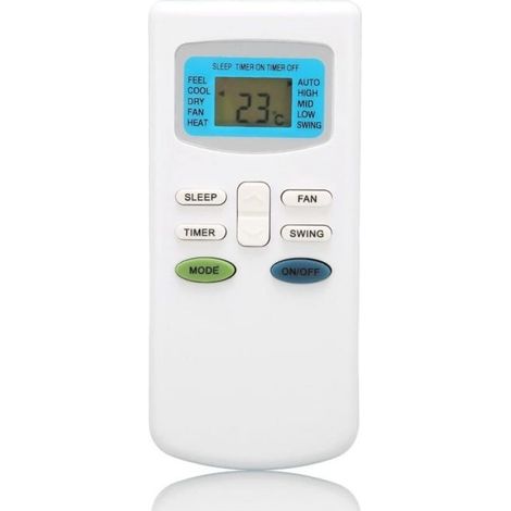Télécommande universelle pour climatiseur – Compatible TCL, Dronic, Klimaire, Pioneer – Alimentation par batterie – Matériau ABS durable (1/5)