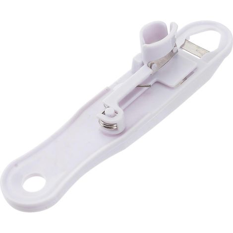 coupe-haricots multifonction portable avec équeutoir pour la cuisine (blanc) (1/4)