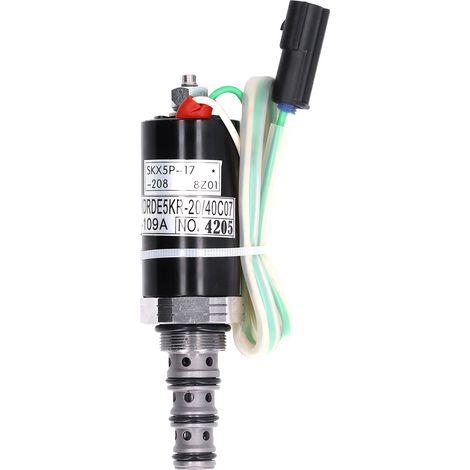 Électrovanne rotative en acier inoxydable pour pompe hydraulique, adaptable sur Kobelco SK200-6E et SK200-3. (1/5)