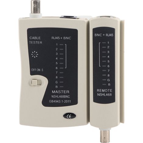 Testeur de Réseau RJ45/BNC YG468B - Diagnostic Rapide pour Câbles Ethernet et Téléphoniques (1/5)