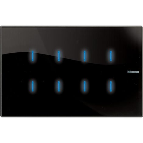 Commande tactile Axolute MyHOME BUS version 8 fonctions nighter BTICINO HS4657M4 (1/2)