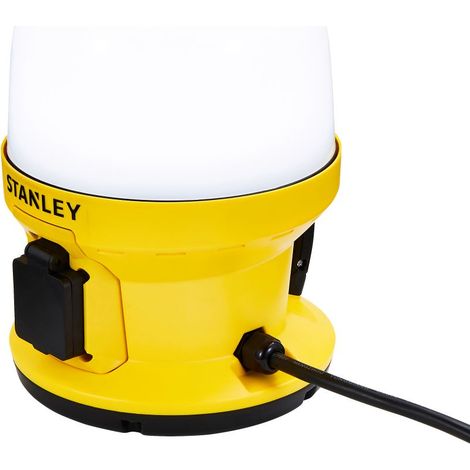 Stanley 30 Watt LED Magnetic Globe Yellow, Black Work Area Light With Outlet Socket (1/5)