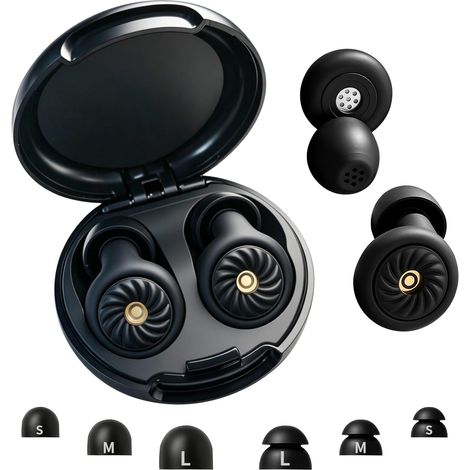 Bouchons sommeil silicone réutilisables, réduction bruit 35 dB (1/5)