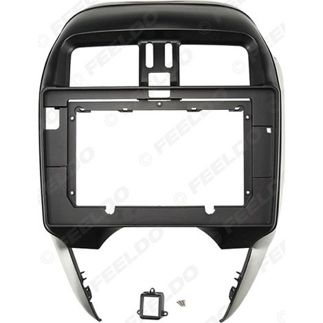 Compatible avec le cadre de navigation grand écran Android et le cadre de panneau de mise à niveau du système audio des Nissan Sunny/Almera 2019 (10,1 pouces).