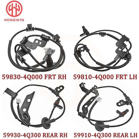 Capteur de vitesse de roue ABS avant/arrière gauche/droite pour Hyundai Sonata 2011-2016 1.6 2.0 2.4L l4 (59810-4Q000, 59830-4Q000, 59910-4Q300) (jeu) (1/5)