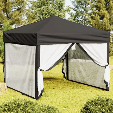 Tente de réception pliable Style Moderne - Tonnelle Barnum - Pavillon de Jardin - avec parois Anthracite 3x3 m Chic-844813 (1/5)