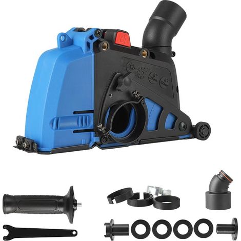Capot de poussière pour meuleuse d'angle avec raccord d'aspirateur, accessoire de dépoussiérage compatible scie à rainurer (1/3)