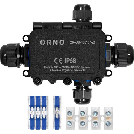 Scatola di giunzione orno IP68 montaggio a superficie 39x82x39 mm (1/2)