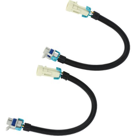 Connecteur sonde à oxygène 12 pouces, 2 pièces, résistant à la chaleur, noir, remplacement pour Pontiac G8 GT V8 2008-2009, faisceau capteur O2 durable (1/5)