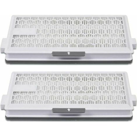 Lot de 2 filtres HEPA Airclean pour aspirateur Miele Complete C3 Powerline S8340 - Air Clean SF-HA 50 pour Complete C2 C3 Compact C1 C2 - Lot de 2 pièces de rechange pour aspirateur (1/4)
