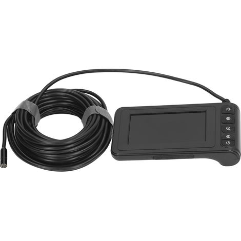 Vidéo endoscope industriel 1080P angle vue 178° objectif 8mm IP67 caméra inspection tuyaux écran IPS 4.3 pouces éclairage LED (1/5)