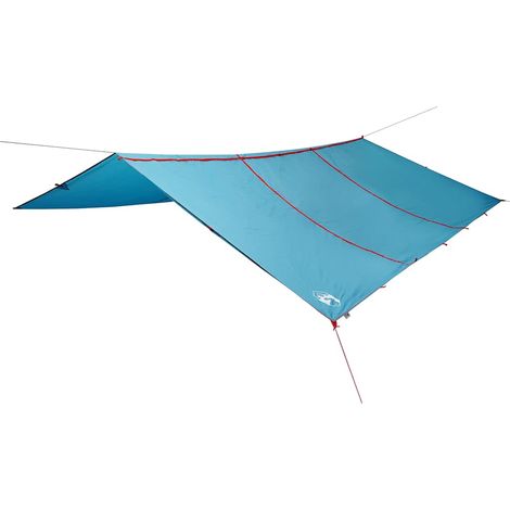 Bâche de camping bleu 420x440 cm imperméable CFW467128 (1/5)