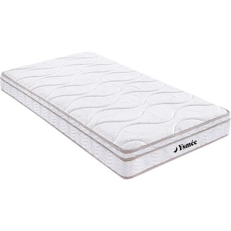 Materasso singolo a molle a 3 zone memory foam 90 x 200 cm - WOLKENTANZ di YSMÉE
