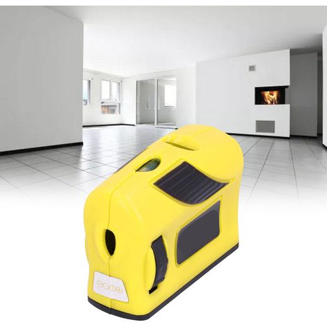 Niveau laser 360 degrés avec points/lignes/croix/niveau laser infrarouge vertical (jaune) (1/5)
