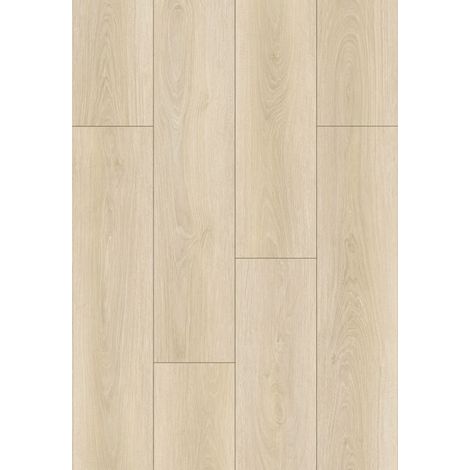 Mexen Charlotte échantillon de panneaux en vinyle 1240 x 182 mm SPC 6,5 mm, sous-couche IXPE 1,5 mm, 4 V-Fuga, Chêne - F1055-S (1/3)