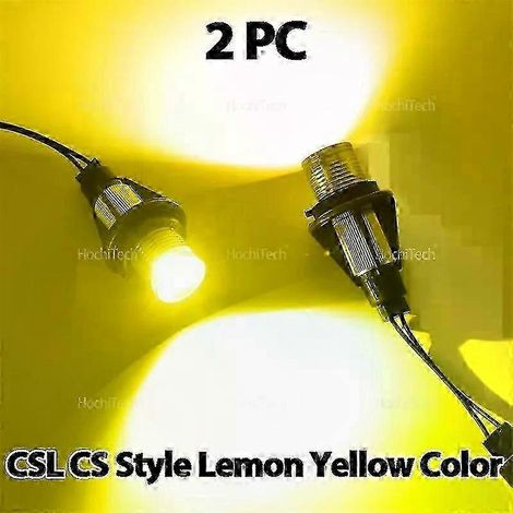 Feux de position à LED jaune citron Canbus Angel Eyes pour modèles sans erreur (1/5)