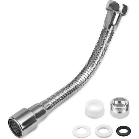 1 Rallonge de robinet 30 cm, Rotation 360°, Acier inoxydable, Interface 22 mm, Cuisine Salle de bain (1/5)
