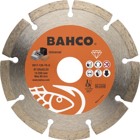 Disque à tronçonner diamanté Bahco 3917-125-7S-U 125 mm