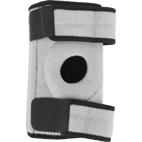 Genouillère 4 ressorts perforée et respirante, protection anti-collision, noir et gris (1/5)