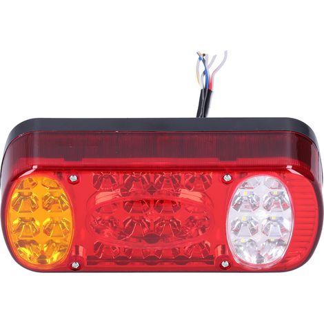 Feu arrière 12V 32 LED Stop Brake Lampe Signal Clignotant pour Remorque Camion Break (1/5)