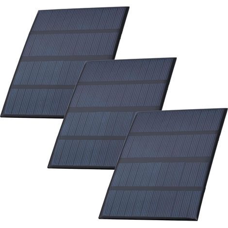 3er-Pack kompakte 5V 1,5W Polysilizium-Solarzellen für Handyakku und Garten (1/5)