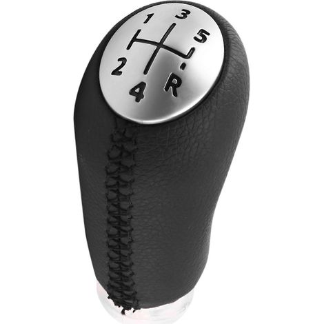 Pommeau de levier de vitesse 5 vitesses en cuir pour Renault Laguna Megane 2 Clio 3 (2003-2009) Scenic 2 Kangoo - Accessoires auto (1/5)