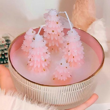 Décorations de Noël Bougies pour sapin de Noël Bougies pour sapin de Noël en peuplier Bougies pour sapin de Noël Bougies de Noël pour la maison Bougies de Noël pour Noël (1/5)