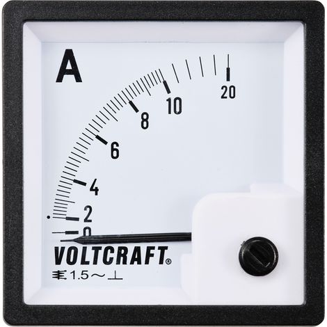 VOLTCRAFT AM-72X72/10A AM-72X72/10A Analog-Einbaumessgerät AM-72X72/10A 10 A Dreheisen