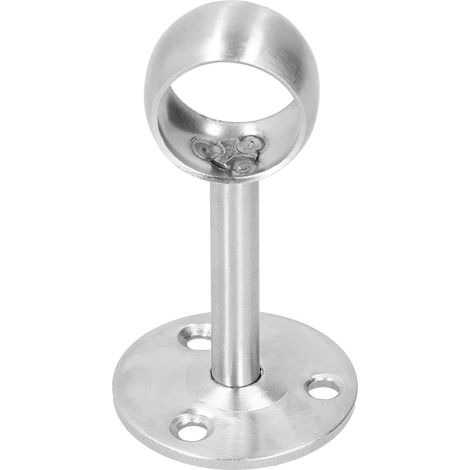 6 supports de tringle à rideaux en acier inoxydable à bride, fixation pour tringle de penderie (22 AllPass) (1/5)
