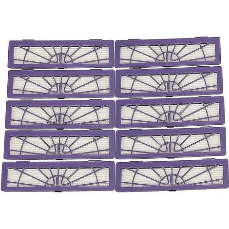 Lot de 10 filtres pour aspirateurs Neato Botvac série D/Connected, modèles D7, D80 et D85 (1/4)