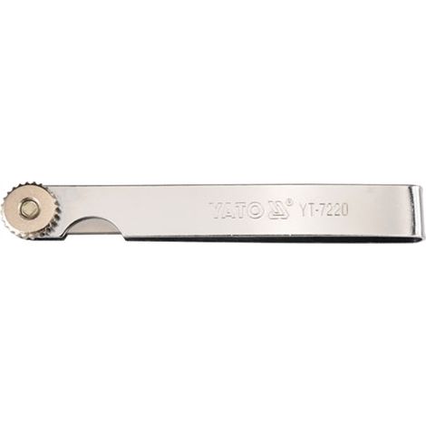 JAUGE DE GUIDAGE 0,02 - 1,00MM , 17-PCS., 100MM LONGUEUR, PROFESSIONNELLE YATO YT-7220