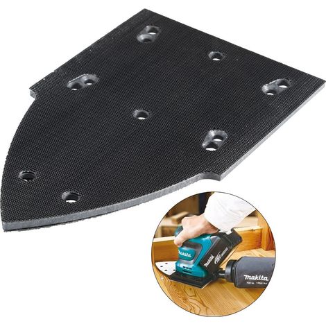 Makita DBO480Z DBO481Z 18v 114mm 1/4 Palm Sander Triangle Base Plate Hook Loop (1/5)