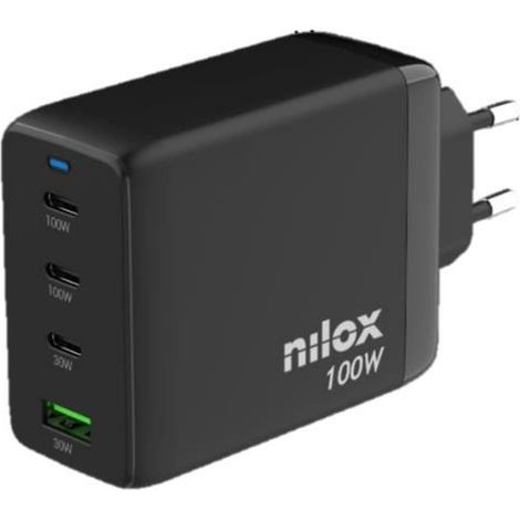 Caricabatterie da Parete Nilox Nero