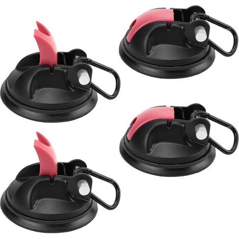 Leistungsstarke Saugnapfhaken, 4-teiliges Set, extra starke Saugnäpfe für Camping, Wohnwagen, Auto, Wohnmobilzubehör, Zelt, Glas, Tragkraft bis zu 30 kg (1/5)