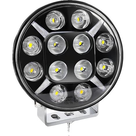 Luz de trabajo LED, súper brillante 24000 LM, resistente al agua IP68, 1 unidad, intermitente de 9 pulgadas. (1/2)