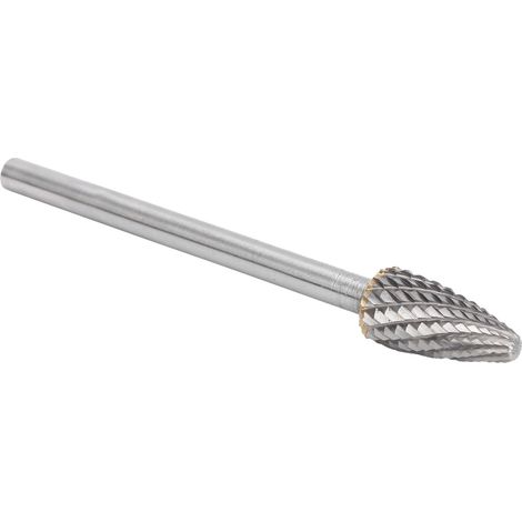 Rotationsfeile mit 6-mm-Griff aus Wolframstahl, Industriewerkzeug Typ F, 6 x 12 x 25 x 100 mm (1/5)