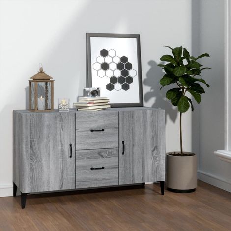Buffet, Meuble de Rangement, Armoire de Cuisine Sonoma gris 100x36x60 cm Bois d'ingénierie RDS8851 (1/5)