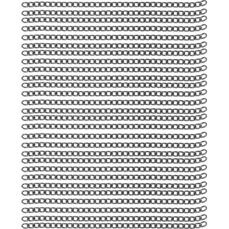 Chaîne roulée Ht3/8-003/004 de 10 mètres, chaîne pour panneau publicitaire, chaîne pour sac, chaîne fine pour bijoux, finition canon de fusil. (1/5)