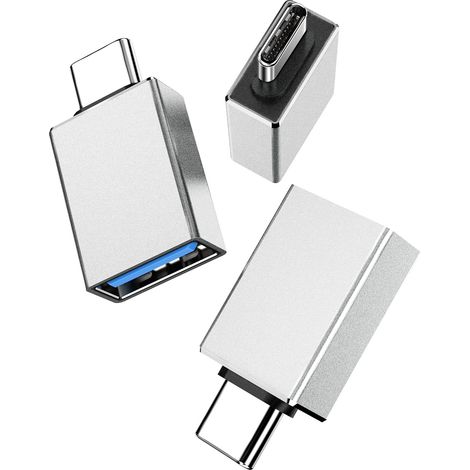 Adaptateur USB-C vers USB 3.1 OTG (lot de 3), adaptateur USB Type-C mâle vers USB-A femelle Thunderbolt 3 pour Mac (1/5)