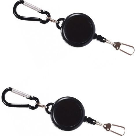 Deux mètres ruban de 1 mètre, mètre ruban flexible, mini règle, échelle double face, règle pour vêtements, bouton facile à tirer noir (1/5)