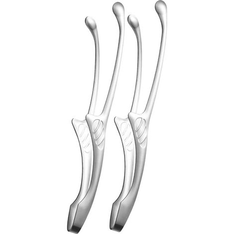 2-teiliges Grillzangen-Set, japanische Grillzange aus Edelstahl, Salatzange, Küchenzange, Spatel-Kombination, Grillklemme aus Edelstahl, Steakklemme (1/5)