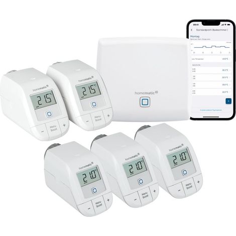 Homematic IP Starter-Kit Weißer Heizkörperthermostat
