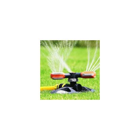 Arroseur de Jardin Automatique 360° Rotatif Réglable Jardin Arroseur 3 Bras Arroseur de Pelouse ABS Système d'Irrigation pour Pelouse Jardin Plantes Champ de Légumes Enfants Jouant
