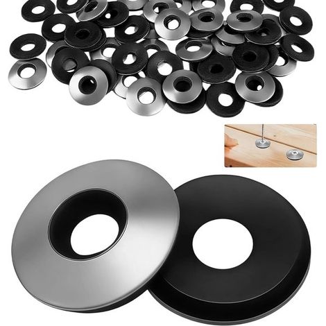 Joints d'étanchéité en caoutchouc EPDM M8 x 19 mm, lot de 50. Joints d'étanchéité en acier inoxydable EPDM. Rondelles EPDM. Joints M8. Kit d'étanchéité pour forets autoperceurs. (1/5)