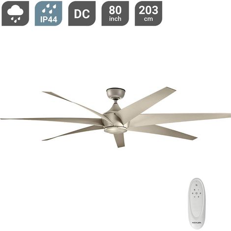 Afwerking: Antiek Satijn Zilver Materiaal: ABS Hoogte: 51cm Doorsnede: 203cm Lamptype: Gewicht: 11,22 kg Wattage (max): ventilator: laag 4,7 W 32,2 W hoog (1/5)