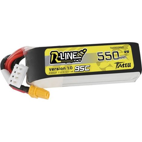 Akumulator Tattu R-Line 550mAh 11.1V 95C 3S1P XT30