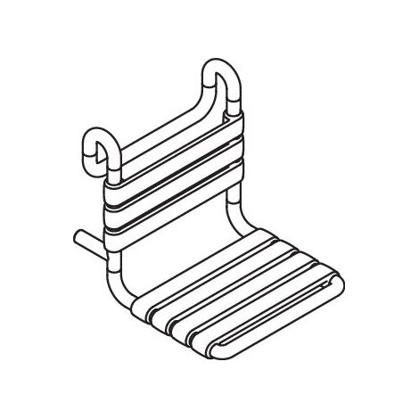 HEWI 801.51B110 99 Siège suspendu Série 801, mat (1/2)