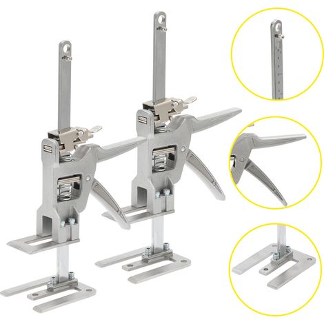 Wolketon Set da 2 sollevatori per mobili con scala graduata, regolazione fine 0-145 mm, portata fino a 150 kg (1/5)